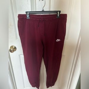 Maroon Nike Sweatpants